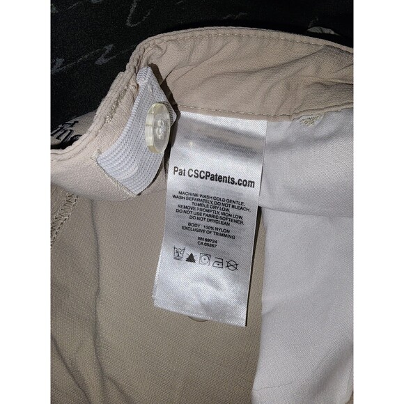 Columbia PFG Omni-Shade Cargo Zip Off Pants Shorts Size L Beige Women - Picture 12 of 12